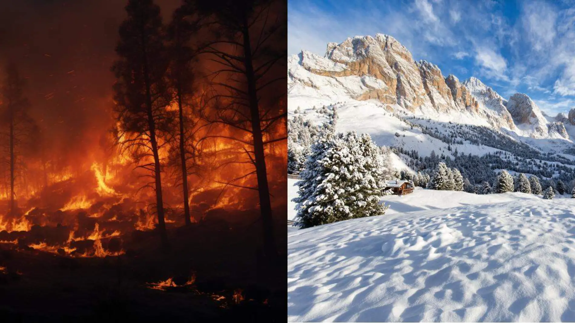 Esta es la relación entre nevadas e incendios con el calentamiento global